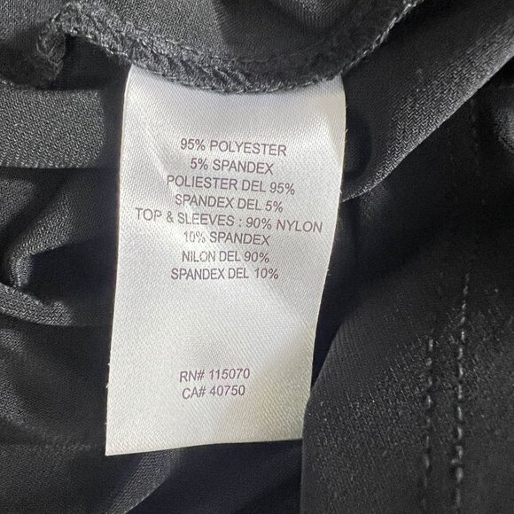 Nina Leonard Mock Neck Solid  Blue Sweater Dress Size XL - Picture 6 of 9